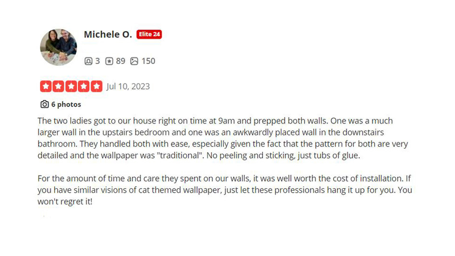 Customer review